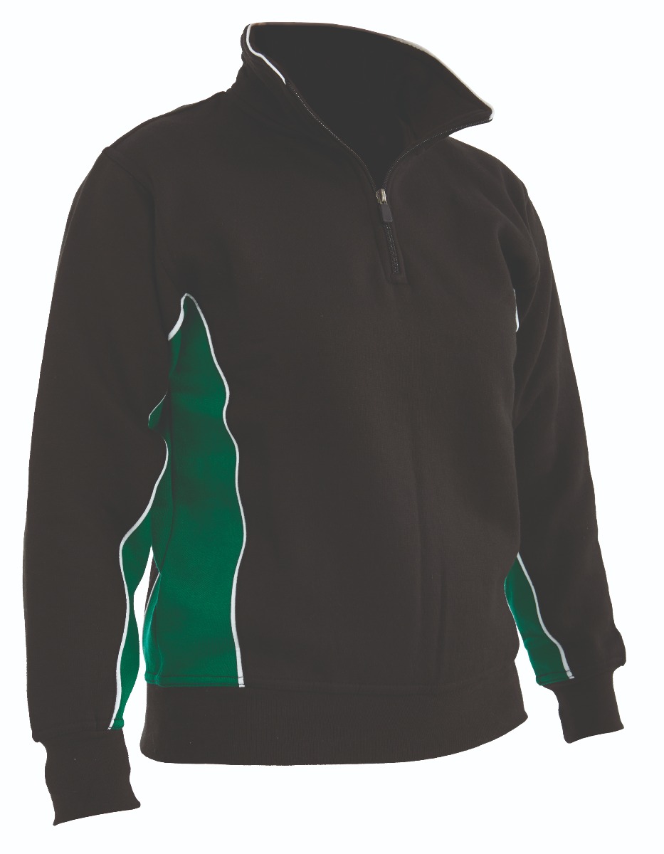  Navy Green 1/4 Zip Sports Top