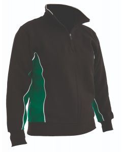 Navy Green 1/4 Zip Sports Top