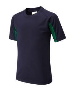 Navy Green PE Top