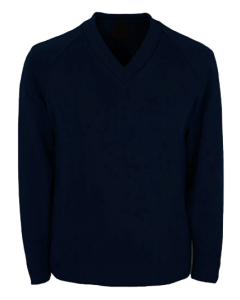 Knitted-V-neck-jumper