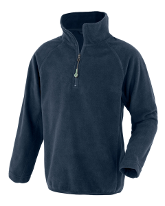 Zip Neck Micro Fleece NAVY (no crest) P.E. alternative
