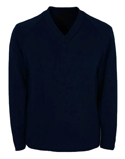  Knitted-V-neck-jumper