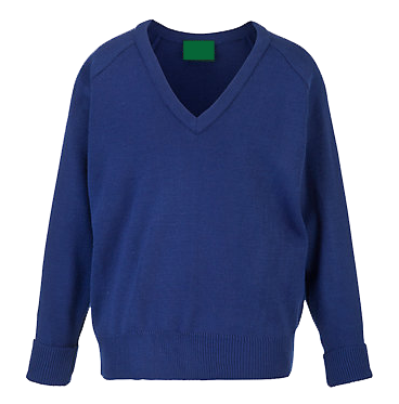  knitted V neck Royal blue