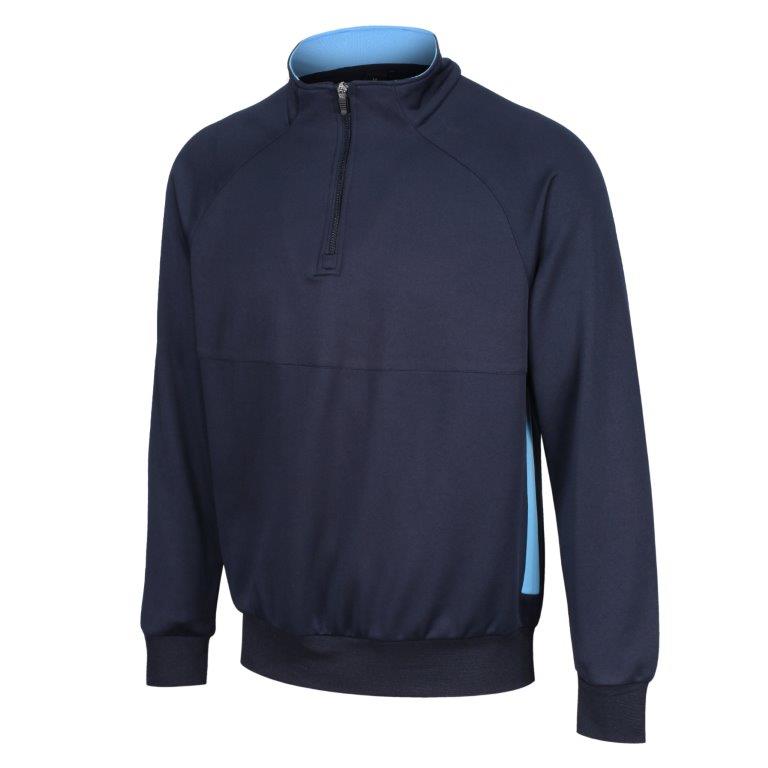  Navy Sky 1/4 Zip Sports Top